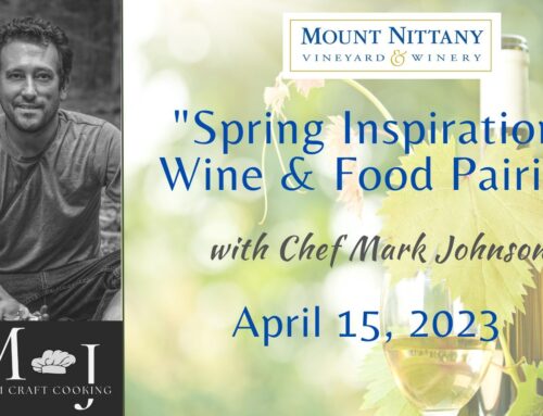 “Spring Inspiration” Wine & Food Pairing with Mark Johnson
