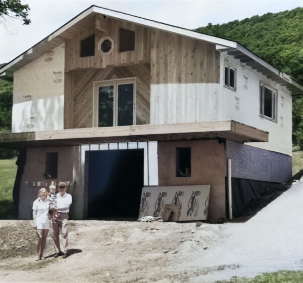 Outside of winery while in construction image